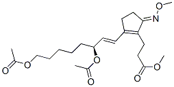 2-[(1E,3S)-3,8-Bis(acetyloxy)-1-octenyl]-5-(methoxyimino)-1-cyclopentene-1-propanoic acid methyl ester CAS#: 72101-41-8