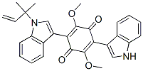 2-(1H-Indol-3-yl)-5-[1-(1,1-dimethyl-2-propenyl)-1H-indol-3-yl]-3,6-dimethoxy-2,5-cyclohexadiene-1,4-dione CAS#: 78708-37-9