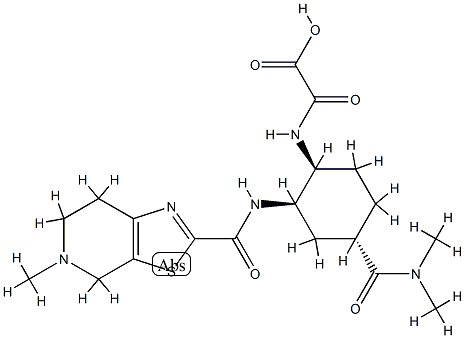 2-(((1S,2R,4S)-4-(dimethylcarbamoyl)-2-(5-methyl-4,5,6,7-tetrahydrothiazolo[5,4-c]pyridine-2-carboxamido)cyclohexyl)amino)-2-oxoacetic acid CAS#: 767625-11-6