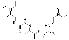 2-[2-[2-[[[2-(Diethylamino)ethyl]amino](thiocarbonyl)]hydrazono]-1-methylpropylidene]-N-[2-(diethylamino)propyl]hydrazinecarbothioamide CAS#: 74037-22-2
