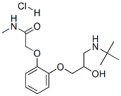 2-[2-[3-[(1,1-dimethylethyl)amino]-2-hydroxypropoxy]phenoxy]-N-methylacetamide monohydrochloride CAS#: 77590-95-5