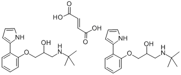 2-(2-(3-tert-Butylamino-2-hydroxypropoxy)-phenyl)-pyrrol-fumarat [Germ an] CAS#: 74303-06-3