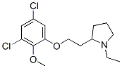 (-)-2-[2-(3,5-dichloro-2-methoxyphenoxy)ethyl]-1-ethylpyrrolidine CAS#: 79893-46-2