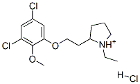 (+)-2-[2-(3,5-dichloro-2-methoxyphenoxy)ethyl]-1-ethylpyrrolidinium hydrochloride CAS#: 79893-50-8