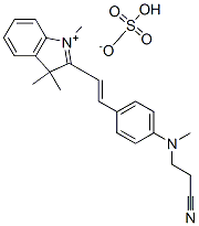 2-[2-[4-[(2-cyanoethyl)methylamino]phenyl]vinyl]-1,3,3-trimethyl-3H-indolium hydrogen sulphate CAS#: 72319-18-7