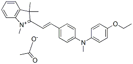 2-[2-[4-[(4-ethoxyphenyl)methylamino]phenyl]vinyl]-1,3,3-trimethyl-3H-indolium acetate CAS#: 72970-75-3