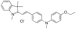 2-[2-[4-[(4-ethoxyphenyl)methylamino]phenyl]vinyl]-1,3,3-trimethyl-3H-indolium chloride CAS#: 72894-24-7