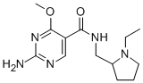 2-(2-Amino-4-methoxy-5-pyrimidinyl carboxamidomethyl)-1-ethylpyrrolidi ne CAS#: 72412-36-3
