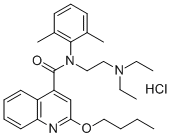 2-[(2-butoxyquinoline-4-carbonyl)-(2,6-dimethylphenyl)amino]ethyl-diet hyl-azanium chloride CAS#: 77966-20-2