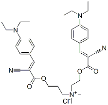 [2-[[2-cyano-3-[4-(diethylamino)phenyl]-1-oxoallyl]oxy]ethyl][3-[[2-cyano-3-[4-(diethylamino)phenyl]-1-oxoallyl]oxy]propyl]dimethylammonium chloride CAS#: 78181-99-4