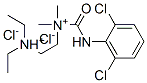 2-[(2,6-dichlorophenyl)carbamoylmethyl-methyl-ammonio]ethyl-diethyl-az anium dichloride CAS#: 77791-63-0