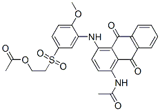 2-[[3-[(4-acetamido-9,10-dihydro-9,10-dioxo-1-anthryl)amino]-4-methoxyphenyl]sulphonyl]ethyl acetate CAS#: 79641-31-9