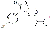 2-[3-(4-bromophenyl)-2-oxo-3H-benzofuran-5-yl]propanoic acid CAS#: 77143-72-7