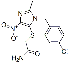 2-[3-[(4-chlorophenyl)methyl]-2-methyl-5-nitro-imidazol-4-yl]sulfanyla cetamide CAS#: 77952-76-2