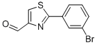 2-(3-BROMO-PHENYL)-THIAZOLE-4-CARBALDEHYDE CAS#: 750624-69-2