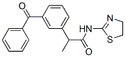 2-(3-Benzoylphenyl)-N-(4,5-dihydrothiazol-2-yl)propionamide CAS#: 73826-16-1