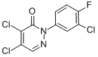 2-(3-CHLORO-4-FLUOROPHENYL)-4,5-DICHLORO-PYRIDAZINE-3-(2H)-ONE CAS#: 72396-65-7
