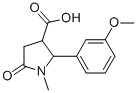 2-(3-METHOXYPHENYL)-1-METHYL-5-OXO-3-PYRROLIDINECARBOXYLIC ACID CAS#: 75810-51-4