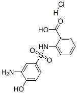 2-[[(3-amino-4-hydroxyphenyl)sulphonyl]amino]benzoic acid hydrochloride CAS#: 79817-59-7