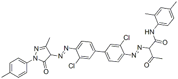 2-[[3,3'-dichloro-4'-[[4,5-dihydro-3-methyl-5-oxo-1-(p-tolyl)-1H-pyrazol-4-yl]azo][1,1'-biphenyl]-4-yl]azo]-N-(2,4-dimethylphenyl)-3-oxobutyramide CAS#: 79665-33-1