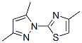 2-(3,5-Dimethyl-1H-pyrazol-1-yl)-4-methylthiazole CAS#: 75007-32-8