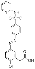 2-[(3Z)-6-oxo-3-[[4-(pyridin-2-ylsulfamoyl)phenyl]hydrazinylidene]-1-cyclohexa-1,4-dienyl]acetic acid CAS#: 73536-01-3