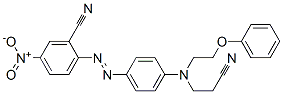 2-[[4-[(2-cyanoethyl)(2-phenoxyethyl)amino]phenyl]azo]-5-nitrobenzonitrile CAS#: 73013-77-1