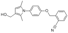 2-[[4-[3-(HYDROXYMETHYL)-2,5-DIMETHYL-1H-PYRROL-1-YL]PHENOXY]METHYL]-BENZONITRILE CAS#: 752231-70-2