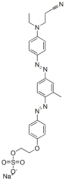 2-[4-[[4-[[4-[(2-cyanoethyl)ethylamino]phenyl]azo]-2-methylphenyl]azo]phenoxy]ethyl sodium sulphate CAS#: 75627-15-5