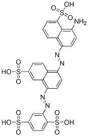 2-[[4-[(4-Amino-5-sulfo-1-naphthalenyl)azo]-7-sulfo-1-naphthalenyl]azo]-1,4-benzenedisulfonic acid CAS#: 75627-28-0