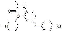2-[4-(4-Chlorobenzyl)phenoxy]propionic acid 1-methyl-3-piperidyl ester CAS#: 78218-32-3