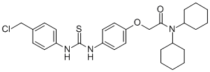2-(4-((((4-(Chloromethyl)phenyl)amino)thioxomethyl)amino)phenoxy)-N,N- dicyclohexylacetamide CAS#: 76870-16-1