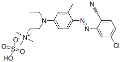 [2-[[4-[(5-chloro-2-cyanophenyl)azo]-3-methylphenyl]ethylamino]ethyl]trimethylammonium hydrogen sulphate CAS#: 72828-96-7