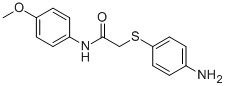 2-[(4-AMINOPHENYL)SULFANYL]-N-(4-METHOXYPHENYL)ACETAMIDE CAS#: 763129-83-5