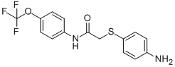 2-[(4-AMINOPHENYL)SULFANYL]-N-[4-(TRIFLUOROMETHOXY)PHENYL]ACETAMIDE CAS#: 763126-91-6