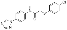 2-[(4-CHLOROPHENYL)SULFANYL]-N-[4-(1H-1,2,4-TRIAZOL-1-YL)PHENYL]ACETAMIDE CAS#: 763124-76-1