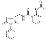 2-[(4-Isopropyl-2-methyl-5-oxo-1-phenyl-3-pyrazolin-3-yl)methylcarbamoyl]phenylacetate CAS#: 74512-62-2