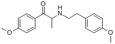 2-(4-Methoxyphenethylamino)-1-(4-methoxyphenyl)propan-1-one CAS#: 773045-10-6
