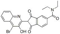 2-(4-bromo-3-hydroxy-2-quinolyl)-N,N-diethyl-2,3-dihydro-1,3-dioxo-1H-indene-5-carboxamide CAS#: 73287-55-5
