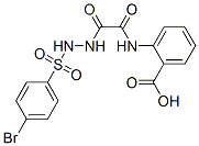 2-[[[(4-bromophenyl)sulfonylamino]carbamoylformyl]amino]benzoic acid CAS#: 72117-56-7