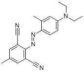 2-[[4-(diethylamino)-2-methylphenyl]azo]-5-methylbenzene-1,3-dicarbonitrile CAS#: 75198-96-8