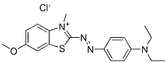 2-[[4-(diethylamino)phenyl]azo]-6-methoxy-3-methylbenzothiazolium chloride CAS#: 73384-77-7