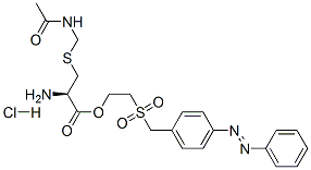 2-[[4-(phenylazo)benzyl]sulphonyl]ethyl S-(acetamidomethyl)-L-cysteinate monohydrochloride CAS#: 76408-55-4