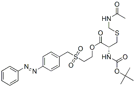 2-[[4-(phenylazo)benzyl]sulphonyl]ethyl S-(acetamidomethyl)-N-(tert-butoxycarbonyl)-L-cysteinate CAS#: 76408-54-3