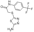 2-[(5-AMINO-1,3,4-THIADIAZOL-2-YL)SULFANYL]-N-[4-(TRIFLUOROMETHYL)PHENYL]ACETAMIDE CAS#: 763125-98-0