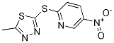 2-(5-Methyl-[1,3,4]thiadiazol-2-ylsulfanyl)-5-nitro-pyridine CAS#: 79134-16-0