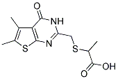 2-[[(5,6-DIMETHYL-4-OXO-3,4-DIHYDROTHIENO[2,3-D]PYRIMIDIN-2-YL)METHYL]THIO]PROPANOIC ACID CAS#: 743440-25-7
