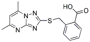 2-[[(5,7-DIMETHYL[1,2,4]TRIAZOLO[1,5-A]PYRIMIDIN-2-YL)THIO]METHYL]BENZOIC ACID CAS#: 743445-05-8