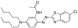 2'-(6-Chlorobenzothiazol-2-ylazo)-5'-(dipentylamino)acetanilide CAS#: 76213-96-2