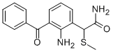 2-Amino-3-benzoyl-alpha-(methylthio)benzeneacetamide CAS#: 78281-61-5